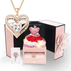 Preserved Red Rose Gift Box