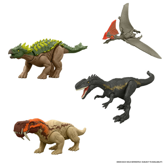 Jurassic World Rebirth Strike Attack Yuxisaurus Dinosaur Toy, Single Strike Action, Authentic & Posable