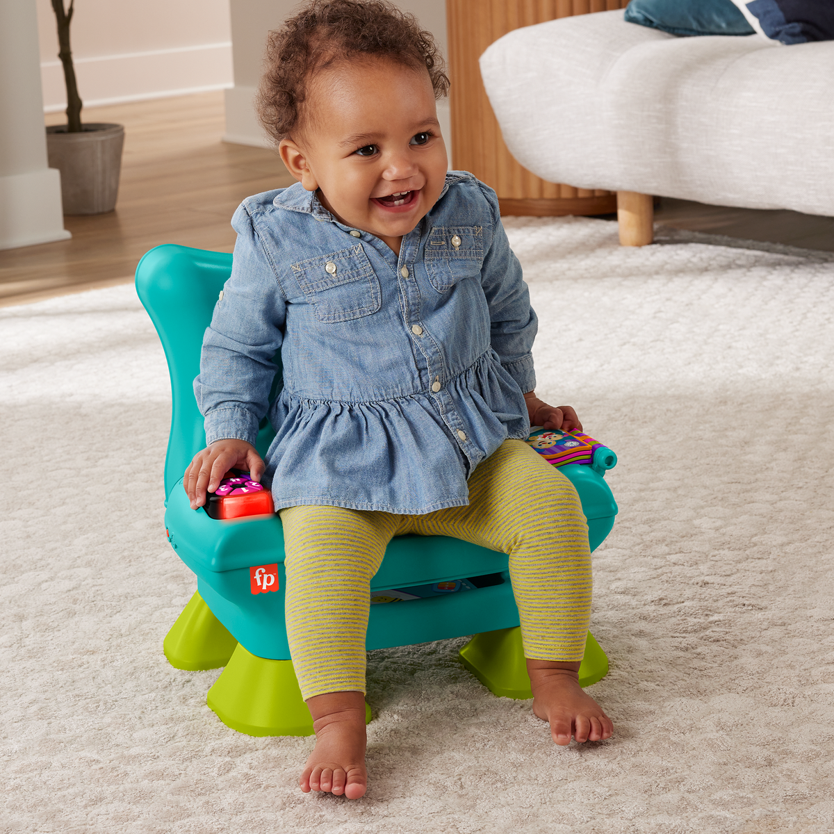 Fisher-Price  Rires et Éveil  Chaise Éveil Progressif, Sarcelle